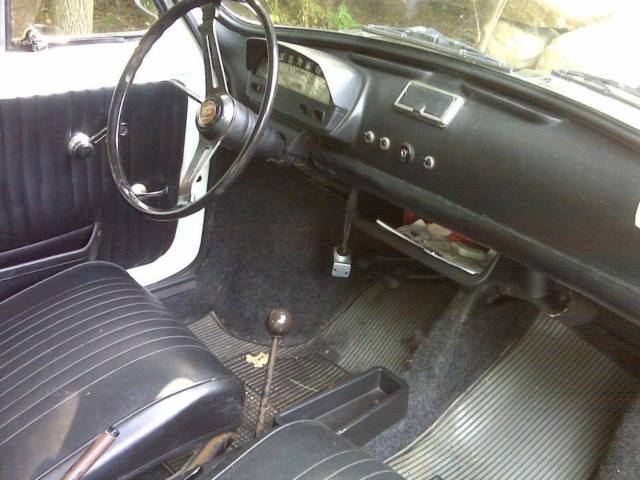 1970 White Fiat 500L Coupe