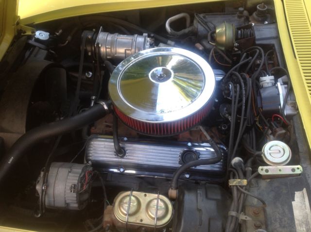 1970 Yellow Chevrolet Corvette Convertible