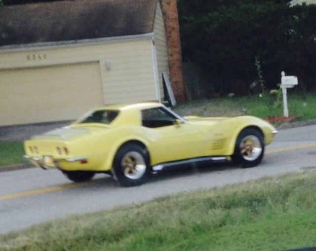 1970 Yellow Chevrolet Corvette Convertible