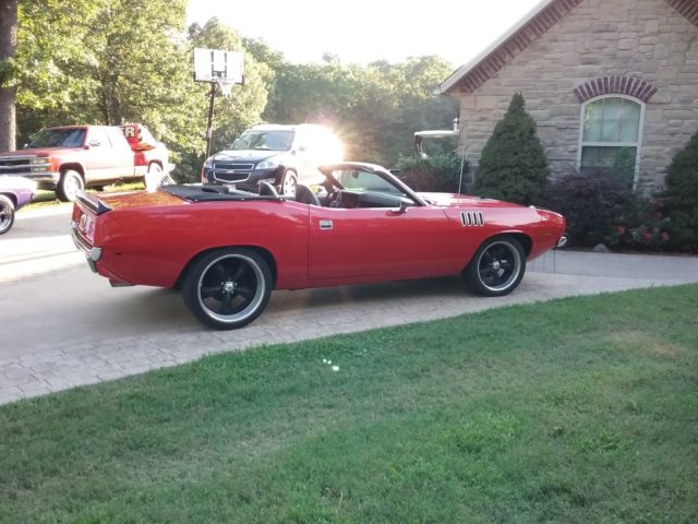 1970 Red Plymouth Barracuda Convertible