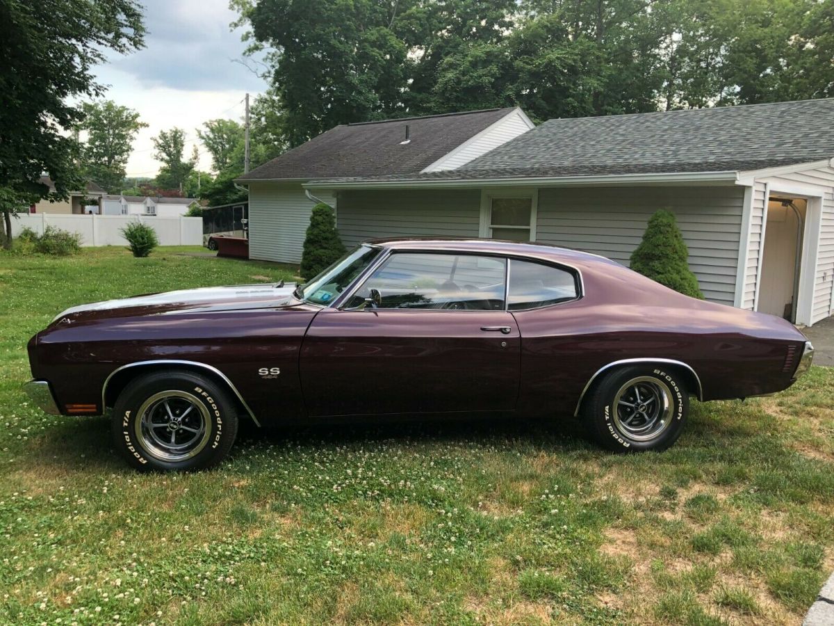 1970 Black Cherry Chevrolet Chevelle Coupe