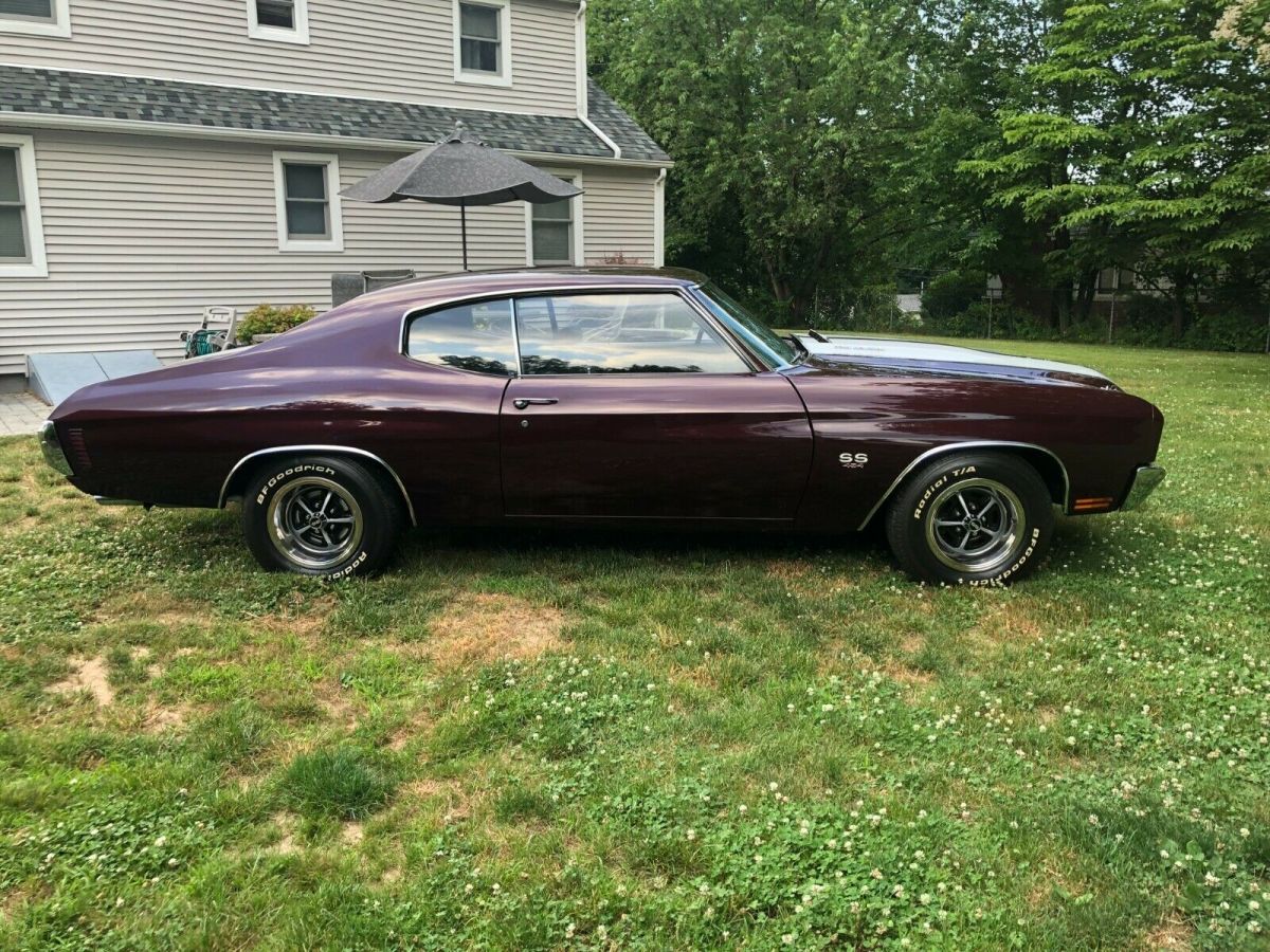 1970 Black Cherry Chevrolet Chevelle Coupe