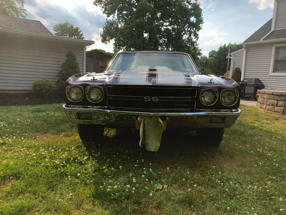 1970 Black Cherry Chevrolet Chevelle Coupe