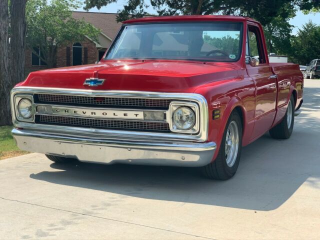1970 Red Chevrolet C-10 Standard Cab Pickup