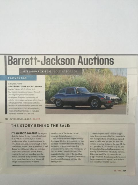 1971 Regency Red Jaguar XK Coupe