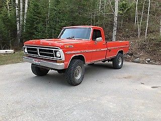 1971 Orange Ford F-250 Standard Cab Pickup