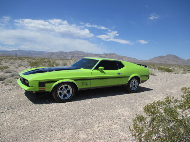 1971 Grabber Lime Ford Mustang Mach 1 