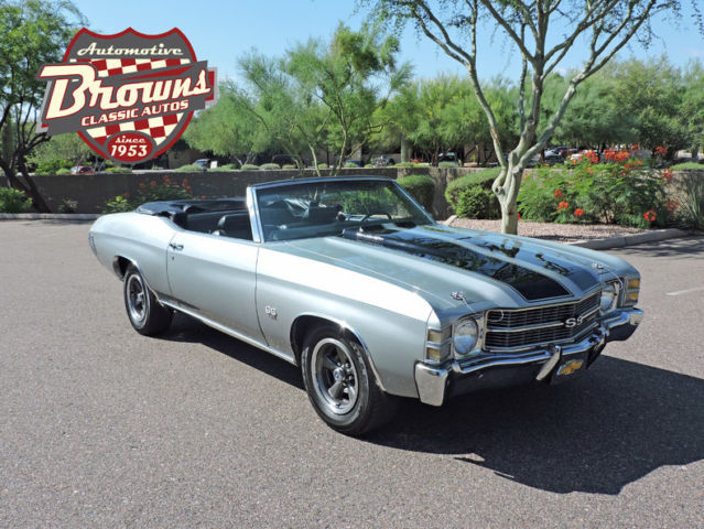 1971 Silver Chevrolet Chevelle Convertible