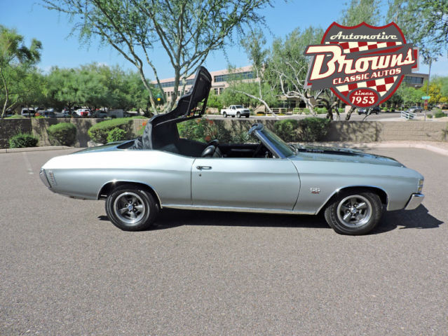 1971 Silver Chevrolet Chevelle Convertible