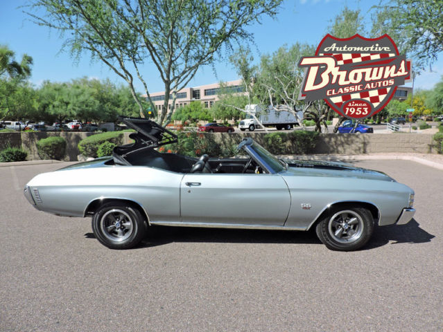 1971 Silver Chevrolet Chevelle Convertible