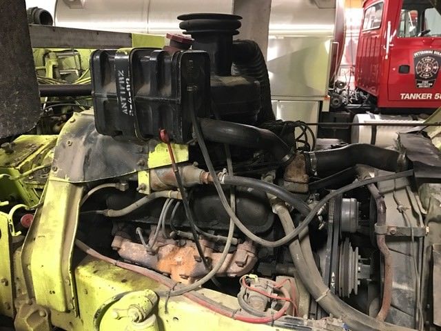 1971 Green Ford 4WD cabover fire truck