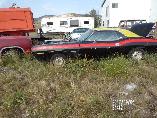 1970 Black Plymouth Barracuda Coupe