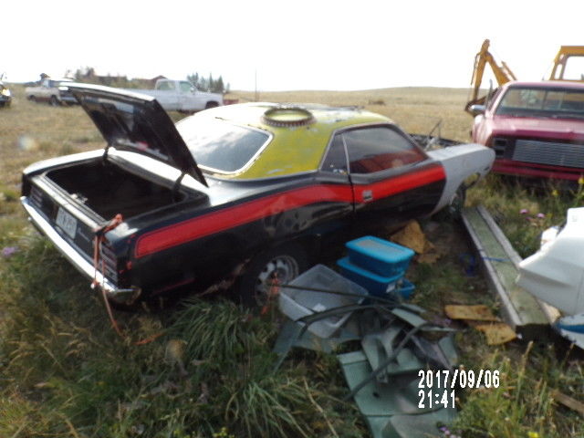 1970 Black Plymouth Barracuda Coupe