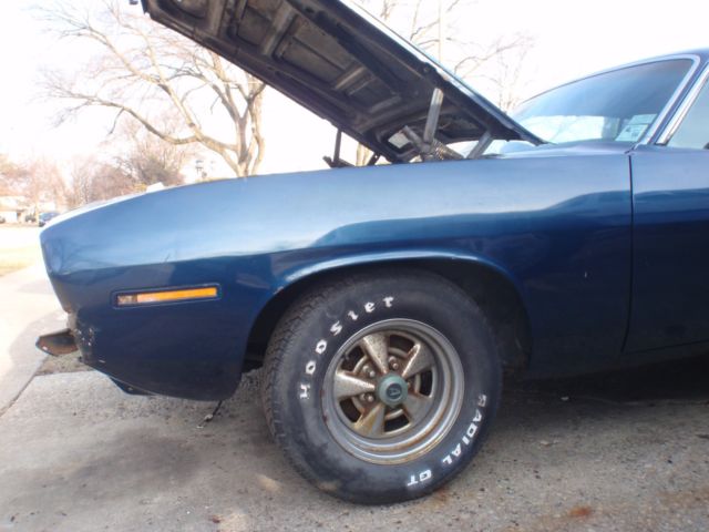 1971 Blue Plymouth Barracuda Coupe