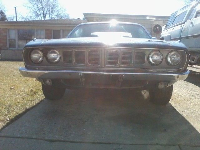 1971 Blue Plymouth Barracuda Coupe