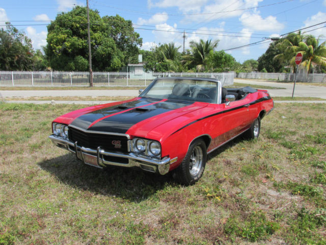 1971 Red Buick Skylark Convertible