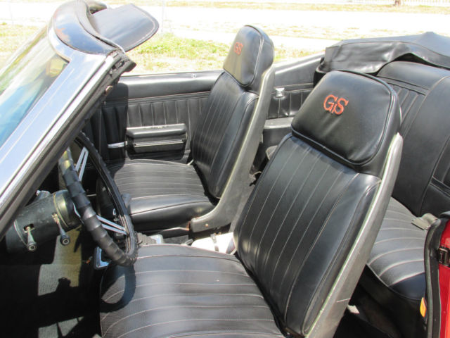 1971 Red Buick Skylark Convertible