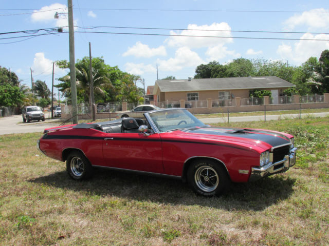 1971 Red Buick Skylark Convertible