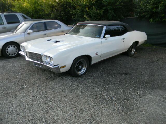 1971 White Buick Gran Sport Convertible