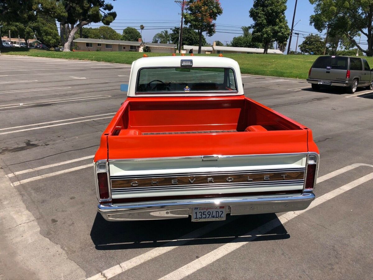 1971 Orange/White 2 Tone Chevrolet C-10 Standard Cab Pickup