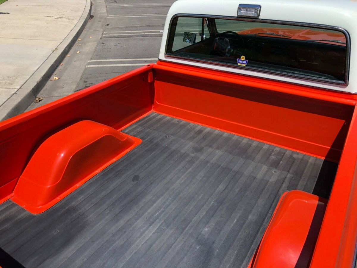 1971 Orange/White 2 Tone Chevrolet C-10 Standard Cab Pickup