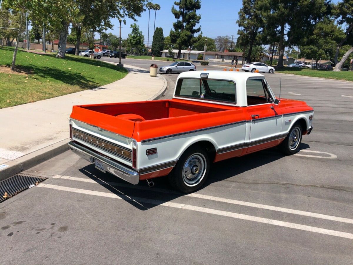 1971 Orange/White 2 Tone Chevrolet C-10 Standard Cab Pickup