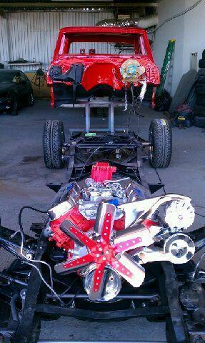 1971 Red Chevrolet C-10 Crew Cab Pickup