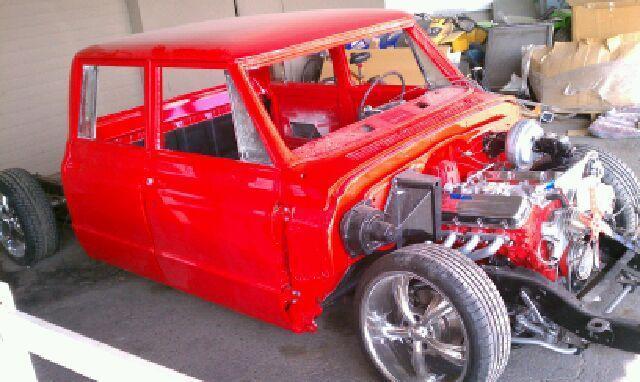 1971 Red Chevrolet C-10 Crew Cab Pickup