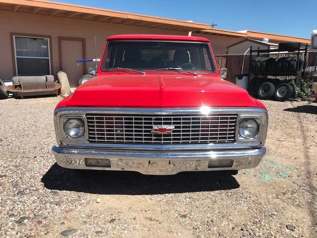 1971 Red Chevrolet C-10 Crew Cab Pickup