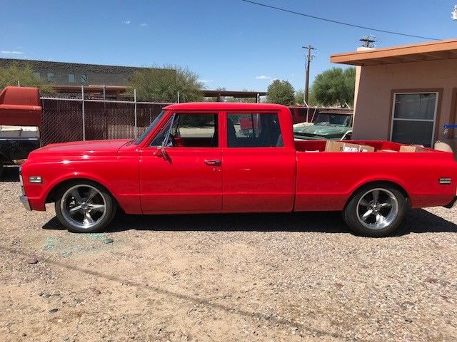1971 Red Chevrolet C-10 Crew Cab Pickup