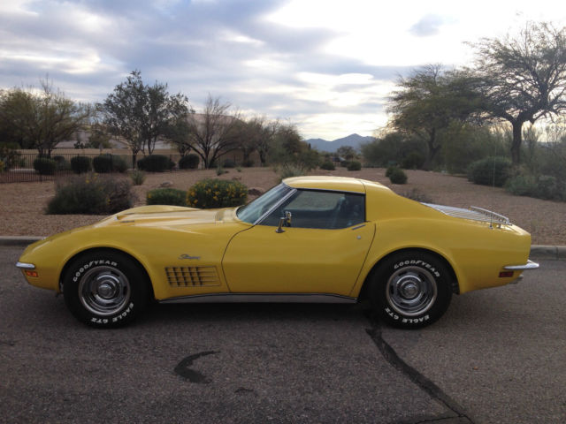 1971 Sunflower Yellow Chevrolet Corvette Coupe
