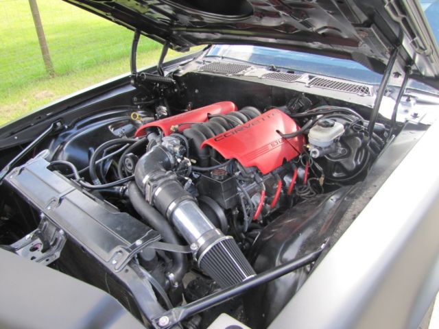 1971 satin black Chevrolet Camaro