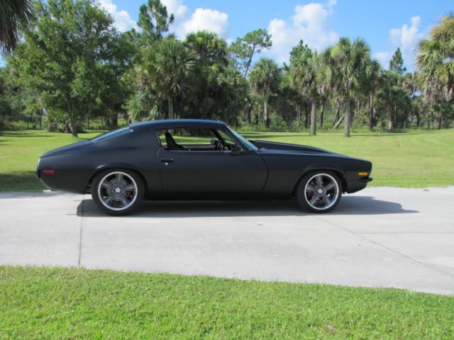 1971 satin black Chevrolet Camaro