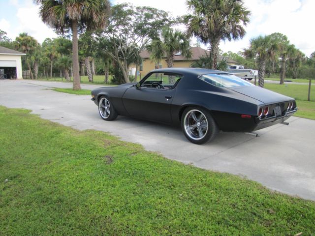 1971 satin black Chevrolet Camaro