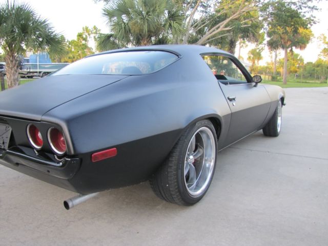 1971 satin black Chevrolet Camaro