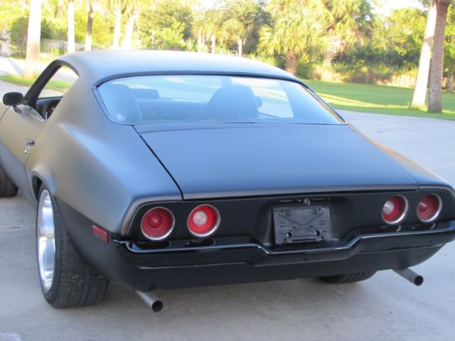 1971 satin black Chevrolet Camaro