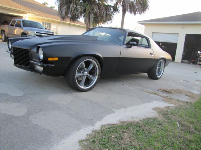1971 satin black Chevrolet Camaro