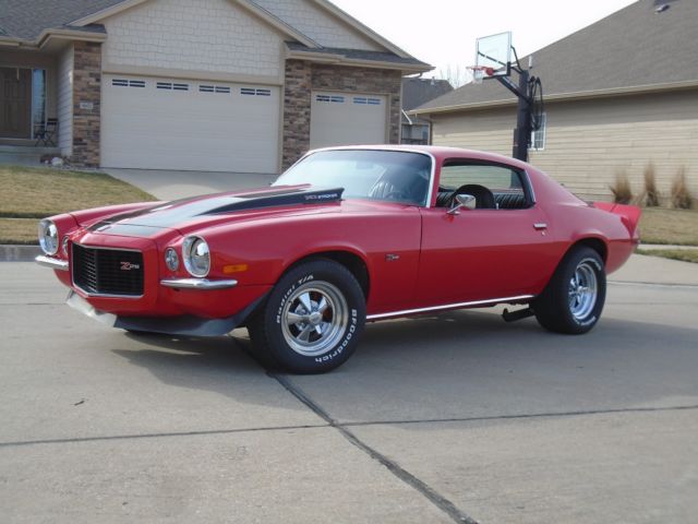1971 Red with Black stripes Chevrolet Camaro Coupe