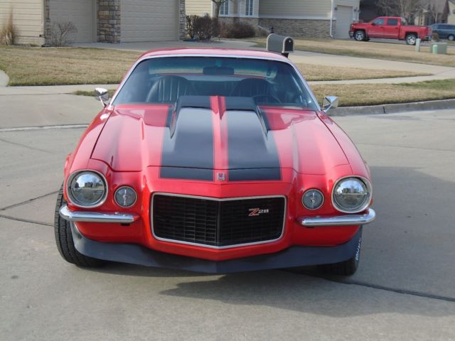 1971 Red with Black stripes Chevrolet Camaro Coupe