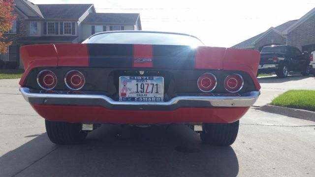 1971 Red with Black stripes Chevrolet Camaro Coupe