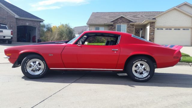 1971 Red with Black stripes Chevrolet Camaro Coupe
