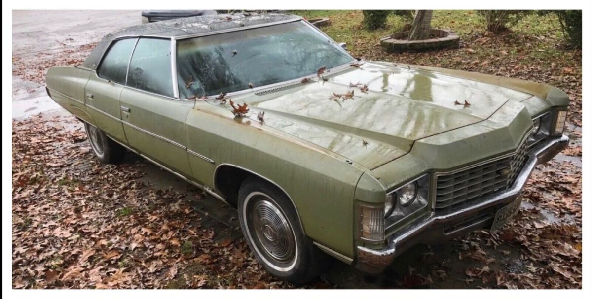 1971 Blue Chevrolet Capriceold Coupe