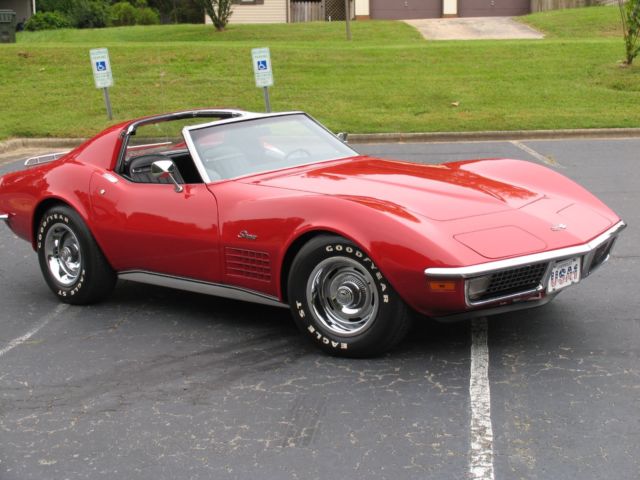 1971 Red Chevrolet Corvette Coupe