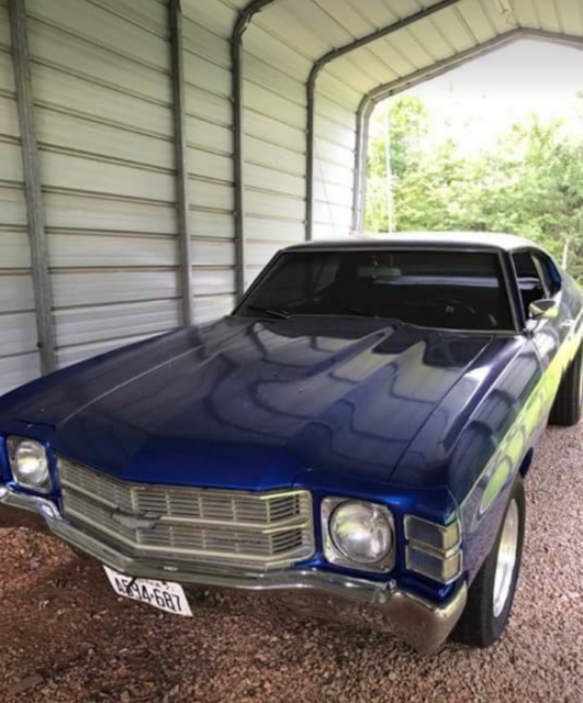 1971 Blue Chevrolet Chevelle Coupe