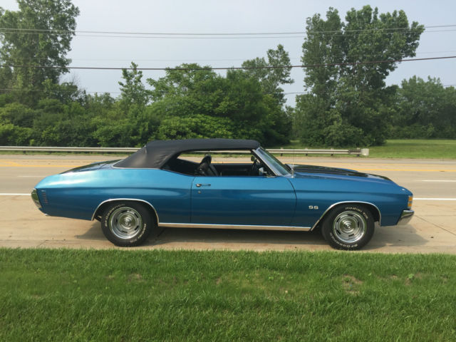 1971 Orange Chevrolet Chevelle Convertible