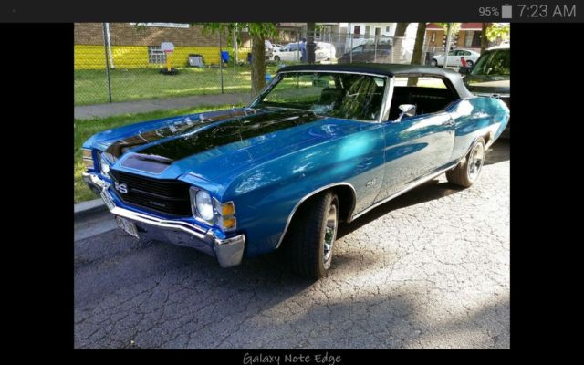 1971 Orange Chevrolet Chevelle Convertible