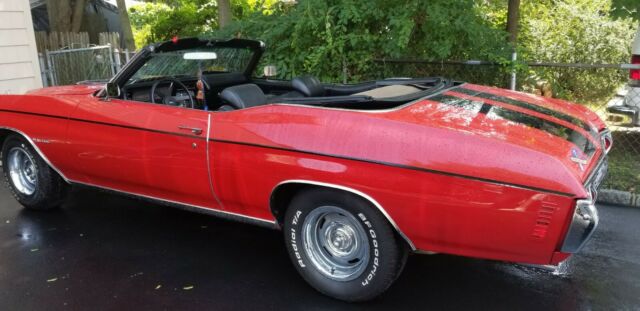 1971 Red Chevrolet Chevelle Convertible