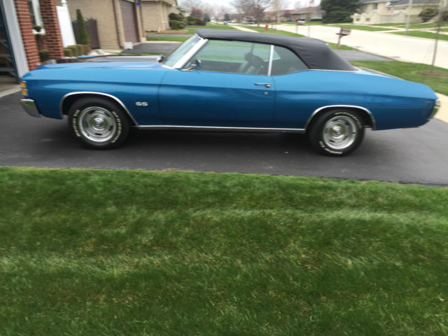1971 Orange Chevrolet Chevelle Convertible