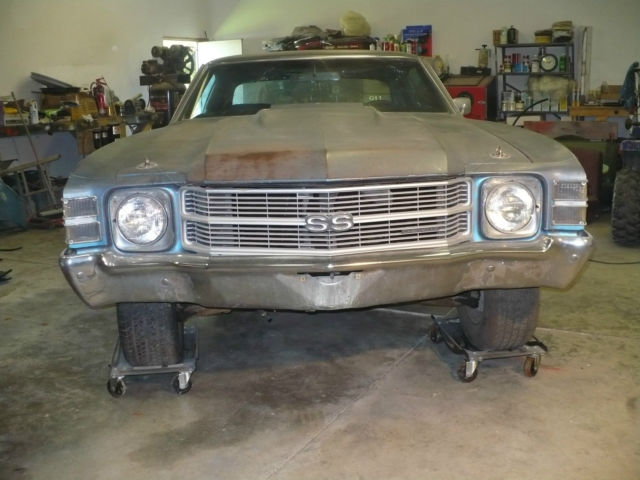 1971 blue Chevrolet Chevelle Coupe