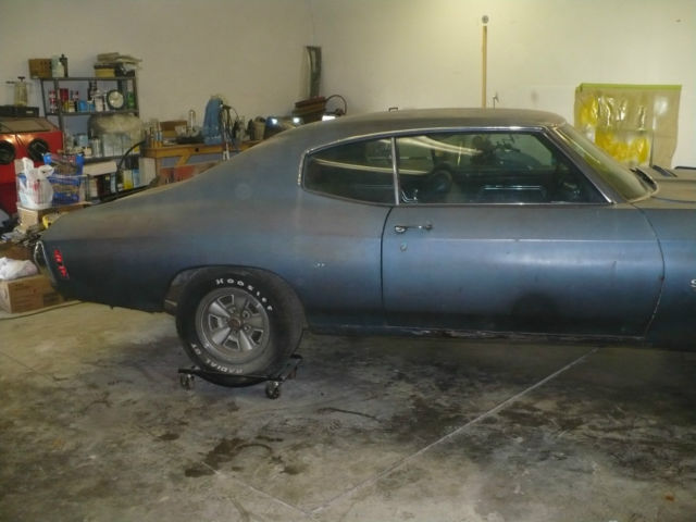 1971 blue Chevrolet Chevelle Coupe